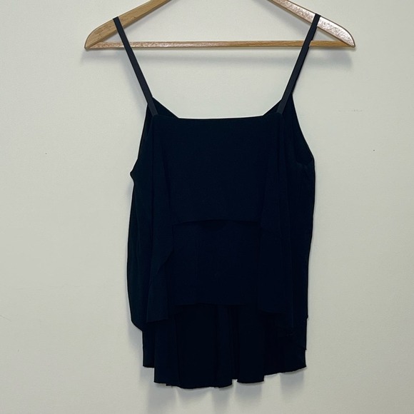 COS Raw Hem Ribbon Strap Crop Tank Medium Top - Picture 2 of 7